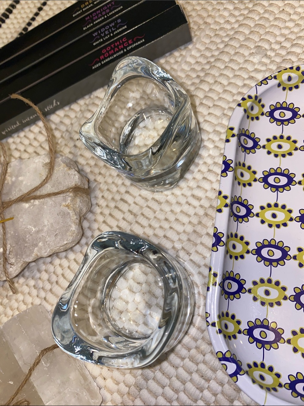 🌙 Crystal Incense & Candle Holder with Trinket Tray Bundle - Picture 9 of 9